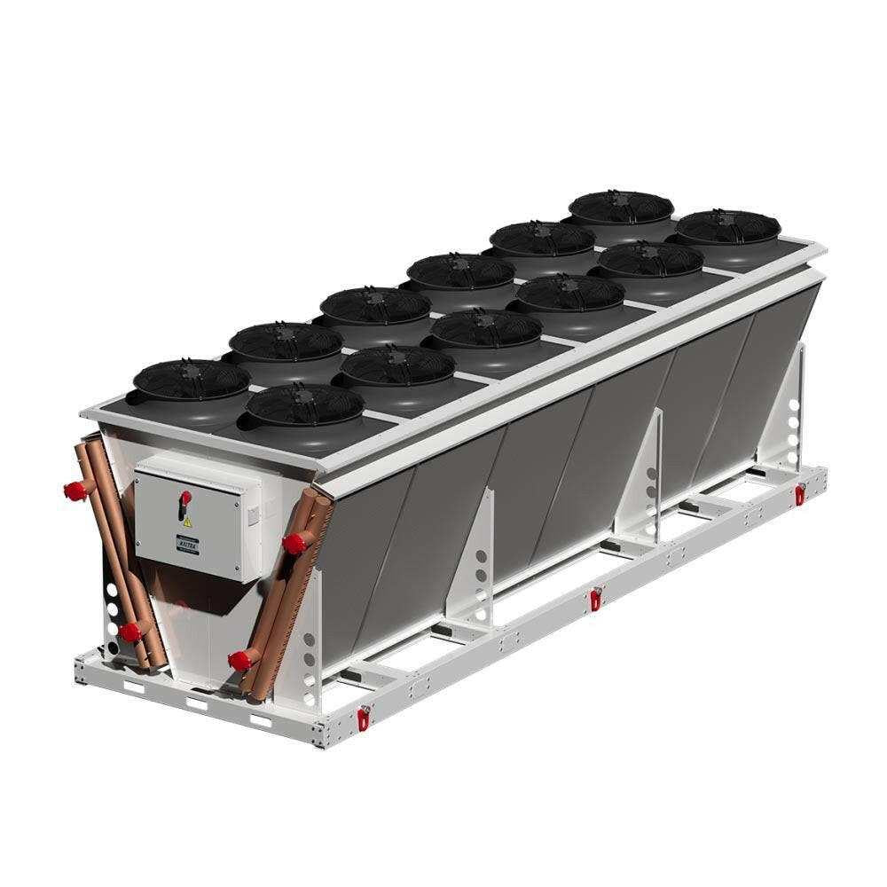 Industrial dry cooling system unit for high-temperature heat dissipation in crypto miners