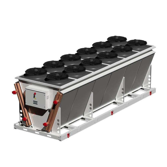 Industrial dry cooling system unit for high-temperature heat dissipation in crypto miners