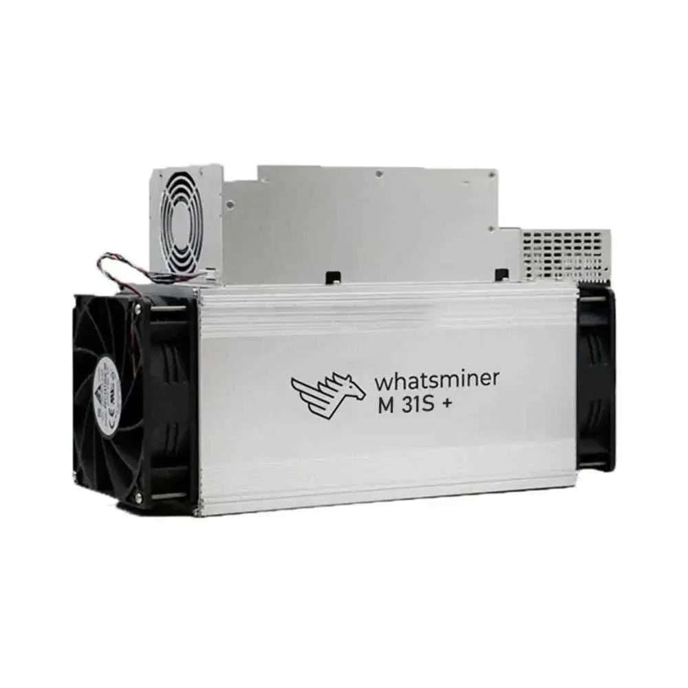 MicroBT Whatsminer M31S+ 80Th Bitcoin Miner SHA-256 algorithm mining device with 80Th/s hashrate and 3360W power consumption
