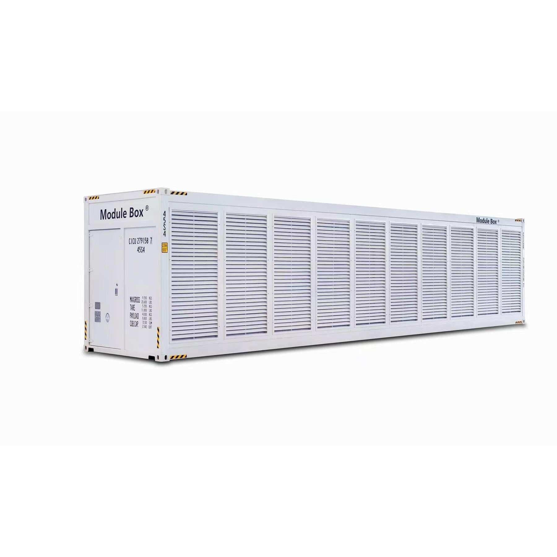 ModuleBox V4 Smart Aircooled Mobile Mining Container 20HC and 40HC for cryptocurrency mining with cooling system and remote control features