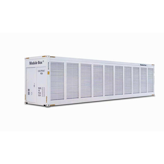 ModuleBox V4 Smart Aircooled Mobile Mining Container 20HC and 40HC for cryptocurrency mining with cooling system and remote control features