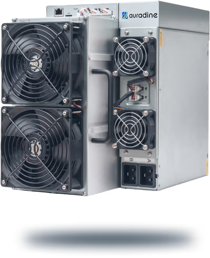Auradine Teraflux AT2880 ASIC miner with 260Th/s hashrate and 4680W power consumption